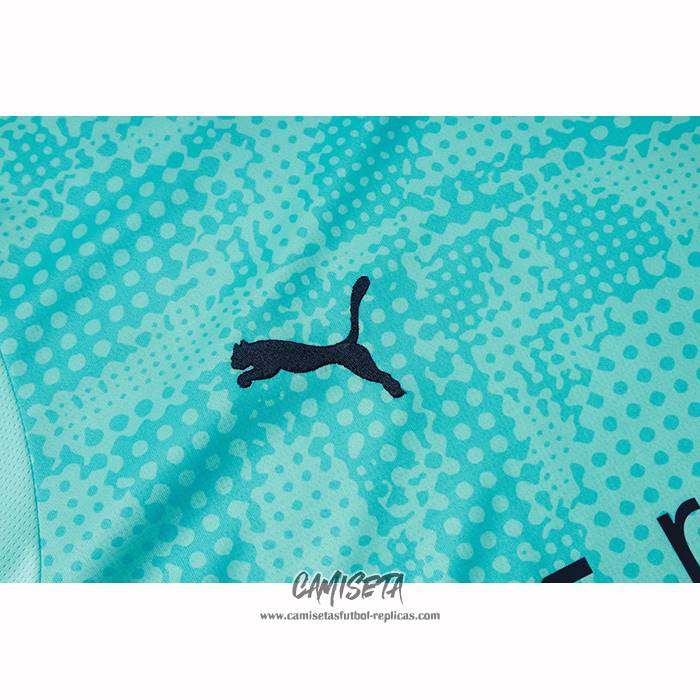 Chandal del Olympique Marsella 2025-2026 Manga Corta Verde - Pantalon Corto